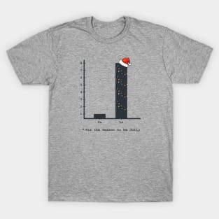 Christmas Carol Bar Graph - Fun Math T-Shirt